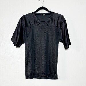 Unisex American Apparel XS Black Football Mesh Jersey